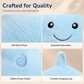 🌟Cute Smiling Star Glowing Plush Pillow｜Soft Light‑Up Star Stuffed Cushion