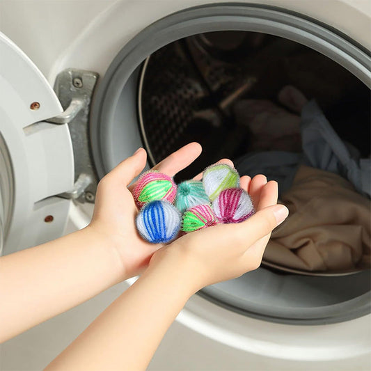 ✨Reusable Laundry Lint Remover Balls | 🧺 Effective Pet Hair & Fur Catcher Balls for Washing Machine, Remove Lint Hair from Clothing
