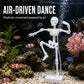 💀Dancing Skeleton Aquarium Bubbler, Fun Air‑Driven Fish Tank Ornament Decoration