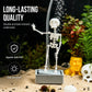 💀Dancing Skeleton Aquarium Bubbler, Fun Air‑Driven Fish Tank Ornament Decoration