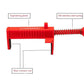 🔧Adjustable PA6 Brick Line Clips & Extended Runners ⚙️ Durable Construction Tool for Brick Laying Work