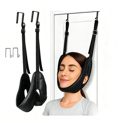 🚪Over Door Cervical Traction Device 💆‍♂️ Portable Home Neck Traction Tool for Fast Neck Pain Relief