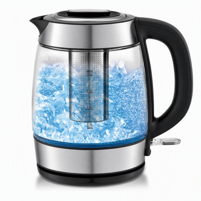 ☕2L Large Capacity Glass Electric Kettle with Automatic Shut Off and Overheat Protection✨