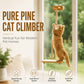 Cat Climbing Rope with Solid Wood Bracket
