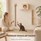 Cat Climbing Rope with Solid Wood Bracket