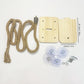 Cat Climbing Rope with Solid Wood Bracket