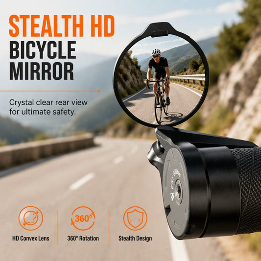🚲 HD Bicycle Mirror – 360° Adjustable Rear View