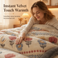 🛌 50% OFF! ✨ Double-Sided Sherpa Fleece Comforter – Snowflake Velvet & Dense Lamb Fleece Heat Lock, Ultra-Soft Velvet Touch & Durable Digital Print – Cozy Winter Warmth for Every Room ❄️