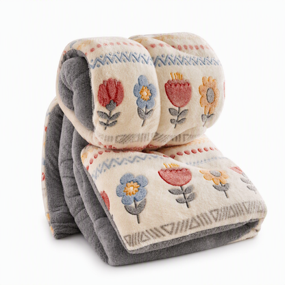 🛌 50% OFF! ✨ Double-Sided Sherpa Fleece Comforter – Snowflake Velvet & Dense Lamb Fleece Heat Lock, Ultra-Soft Velvet Touch & Durable Digital Print – Cozy Winter Warmth for Every Room ❄️