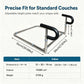 📢📢50% OFF !! ⏰Sofa Stand Assist Rail for Elderly Stainless Steel Sit to Stand Support Frame Grab Bar Mobility Aid