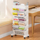 📚 LIMITED‑TIME 50% OFF! 🛞 Movable Bookshelf on Wheels – 5/6 Tiers, 45° Angled, Lockable Casters 📖