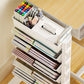 🎁2026 New Arrivals 50% OFF💥Movable Bookshelf on Wheels – 5/6 Tiers, 45° Angled, Lockable Casters 📖