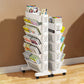 📚 LIMITED‑TIME 50% OFF! 🛞 Movable Bookshelf on Wheels – 5/6 Tiers, 45° Angled, Lockable Casters 📖