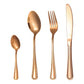 🍴✨ 4-Piece Stainless Steel Flatware Set | Durable Metal Cutlery for Home & Camping