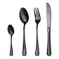 🍴✨ 4-Piece Stainless Steel Flatware Set | Durable Metal Cutlery for Home & Camping