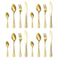 🍴✨ 4-Piece Stainless Steel Flatware Set | Durable Metal Cutlery for Home & Camping