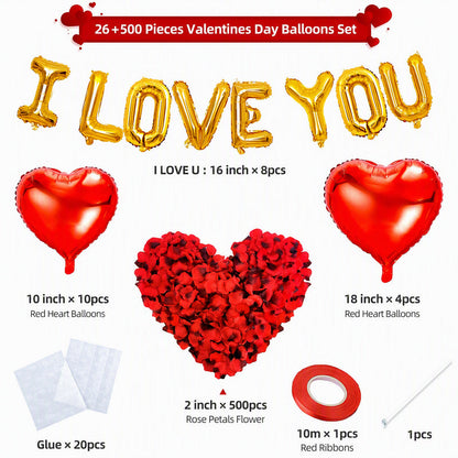 ❤️✨ Valentine's Day Balloon Decoration Kit | Romantic Party Backdrop Decor