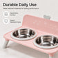 🐶🥣 Elevated Detachable Pet Double Bowls | Raised Feeder for Dogs & Cats
