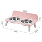 🐶🥣 Elevated Detachable Pet Double Bowls | Raised Feeder for Dogs & Cats