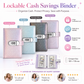 ✨💰 Lockable Glitter Budget Binder – 50 Cash Envelopes with Combination Lock