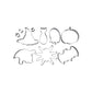 🎃 Bake Spooky Treats! 10PCS Stainless Steel Halloween Cookie Cutters