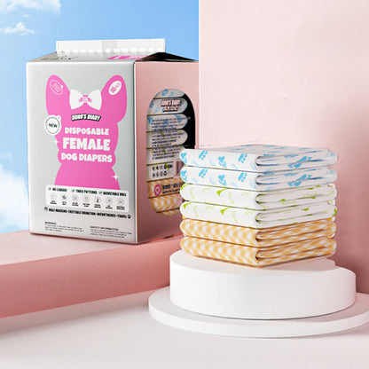 🐶 Odor Control Dog Diapers ✨ Super Absorbent & Leak-Proof Disposable Puppy Nappies for Incontinence, Heat Period
