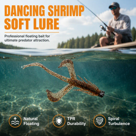 🦐Realistic Floating Shrimp Soft Lures
