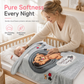 ☁️ Soft Embossed Cartoon Bear Cloud Blanket for Babies & Kids🧸 – 105x135cm All-Season Warm Nap Throw for Sofa, Bed & Crib🛏️