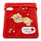☁️ Soft Embossed Cartoon Bear Cloud Blanket for Babies & Kids🧸 – 105x135cm All-Season Warm Nap Throw for Sofa, Bed & Crib🛏️