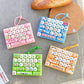 ⏳50% OFF ! 🔑 Keyboard Button Keychain – Cute Fidget Stress Relief Keyring, Portable Clicker Toy for Keys, Bags & Gifts⌨️