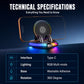 📱Universal Car Wireless Charging Phone Mount with RGB Light