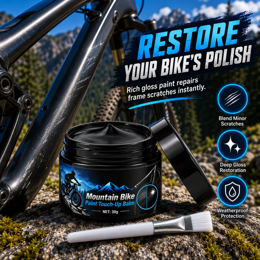 Bicycle Frame Paint Touch-Up Paste with Brush for Mountain Bike Scratch and Wear Repair