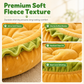 🍔Cute Hamburger Bun Shaped Pet Bed 🐾Warm Cozy Round Dog Bed Cushion for All Seasons