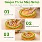 🍔Cute Hamburger Bun Shaped Pet Bed 🐾Warm Cozy Round Dog Bed Cushion for All Seasons