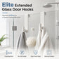 🔥Over the Shower Door Hooks, No Drill Bathroom Hanging Hooks for Towel, Sponge & Shower Accessories