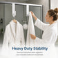🔥Over the Shower Door Hooks, No Drill Bathroom Hanging Hooks for Towel, Sponge & Shower Accessories