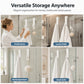 🔥Over the Shower Door Hooks, No Drill Bathroom Hanging Hooks for Towel, Sponge & Shower Accessories