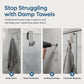 🔥Over the Shower Door Hooks, No Drill Bathroom Hanging Hooks for Towel, Sponge & Shower Accessories