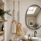 ✨Boho Beaded Towel Hanger with Wooden Ring | Decorative Wall Towel Holder for Bathroom & Kitchen