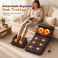 ⏳Time-Limited Special⏰Electric Folding Massage Mattress Pad with Neck Rollers Vibration Heating and Leg Kneading for Full Body Relaxation