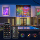 🌟Waterproof LED Curtain String Lights, Fairy Window Curtain Lights for Bedroom, Wedding, Party, Garden Holiday Decoration