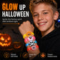 👻Kids LED Halloween Glow Bracelet, Flashing Light Up Wrist Bands, Halloween Party Favors Goodie Bag Fillers for Boys Girls