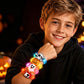 👻Kids LED Halloween Glow Bracelet, Flashing Light Up Wrist Bands, Halloween Party Favors Goodie Bag Fillers for Boys Girls