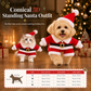 🎄 50% OFF! ✨ Christmas Pet Costume for Dogs & Cats – Hilarious 3D Standing Santa Suit with Integrated Stuffed Hands, Plush Warmth Premium Stitching & Thick Velvet Trim – Lightweight Holiday Outfit for Cats & Dogs 🐾