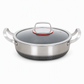 ⏳Time-Limited Special⏰ Thickened Stainless Steel Nonstick Stir Fry Pan with Lid Flat Bottom Cooking Wok with Dual Handles