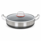 ⏳Time-Limited Special⏰ Thickened Stainless Steel Nonstick Stir Fry Pan with Lid Flat Bottom Cooking Wok with Dual Handles