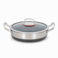 ⏳Time-Limited Special⏰ Thickened Stainless Steel Nonstick Stir Fry Pan with Lid Flat Bottom Cooking Wok with Dual Handles