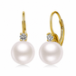 💫 Elegant Faux Pearl & Cubic Zirconia Drop Earrings | Shiny Dangle Earrings for Women Daily & Party Wear
