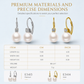 💫 Elegant Faux Pearl & Cubic Zirconia Drop Earrings | Shiny Dangle Earrings for Women Daily & Party Wear