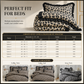 Nordic Style Leopard Print Bedding Set with Ruffled Edges Duvet Cover and Pillowcase Set